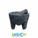 MOLCAJETE DE PIEDRA 13 CM CON TEJOLETE 