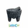 MOLCAJETE DE PIEDRA 13 CM CON TEJOLETE 
