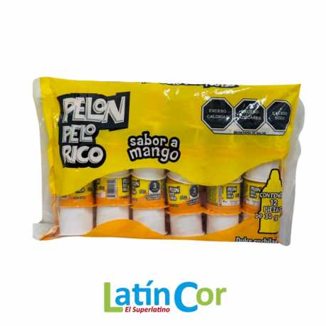 PELÓN PELO RICO MANGO DISPLAY X 12 UNIDADES
