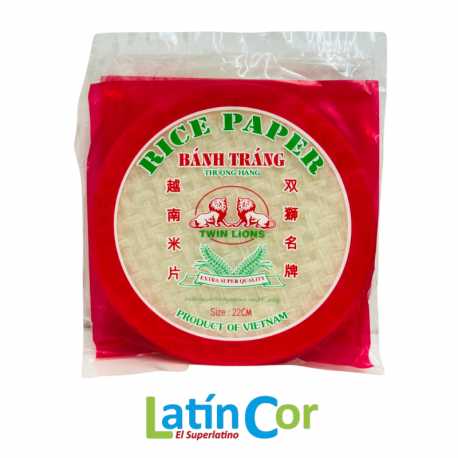 PAPEL DE ARROZ TWON LIONS X22CM