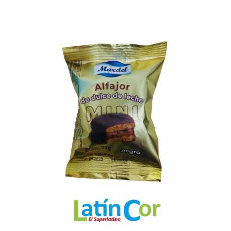 ALFAJOR DULCE DE LECHE MARDEL NEGRO X UNIDAD