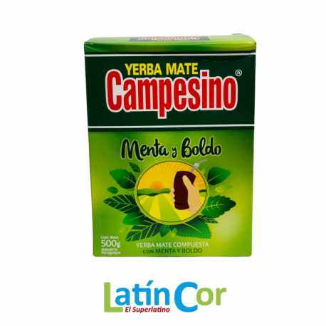 YERBA MATE CAMPESINO MENTA Y BOLDO X 500 G