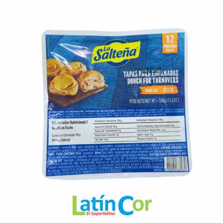 TAPAS CRIOLLAS LA SALTEÑA 330G X 12U