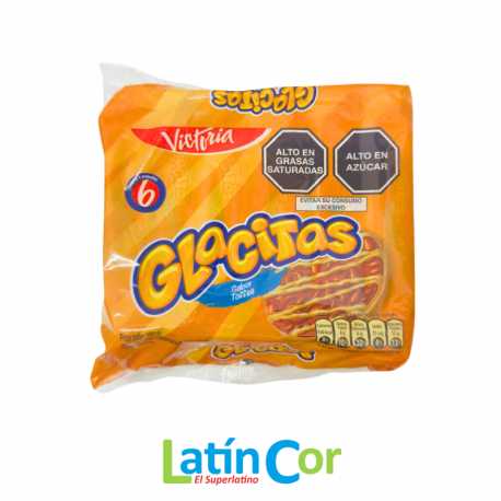 GALLETAS GLACITAS TOFFEE (CARAMELO) X 6 UNIDADES