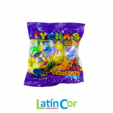 GELATINA JELLICO LYCHA´S DISPLAY X 20 UNIDADES (288 G)