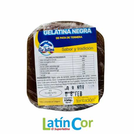 GELATINA NEGRA DE PATA DE TERNERA 130G